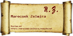 Marecsek Zelmira névjegykártya